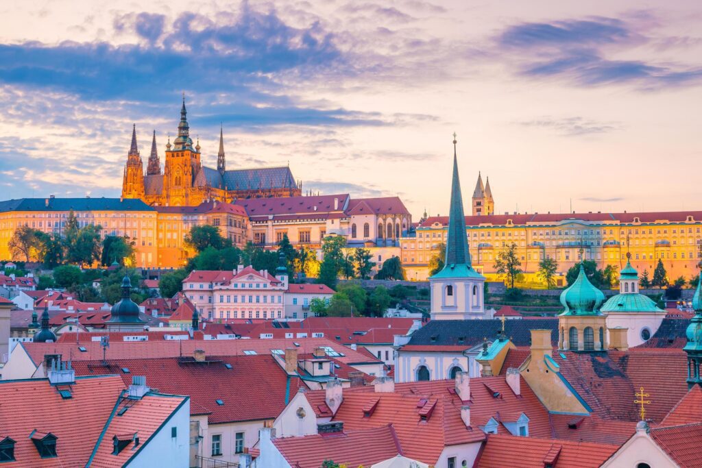 Prague city skyline Stock Free