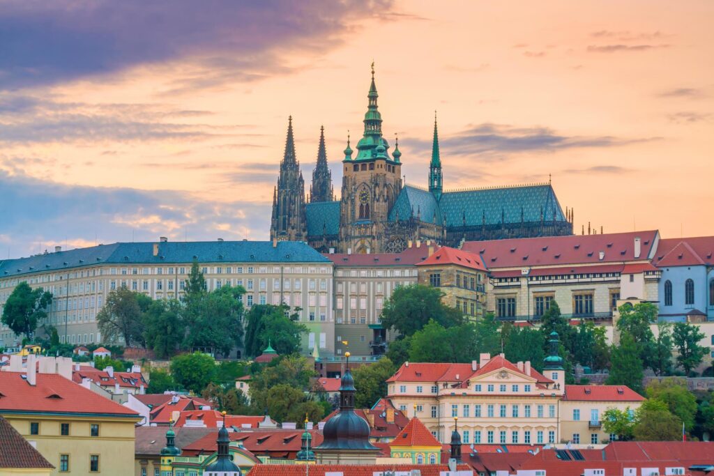 Prague city skyline Stock Free