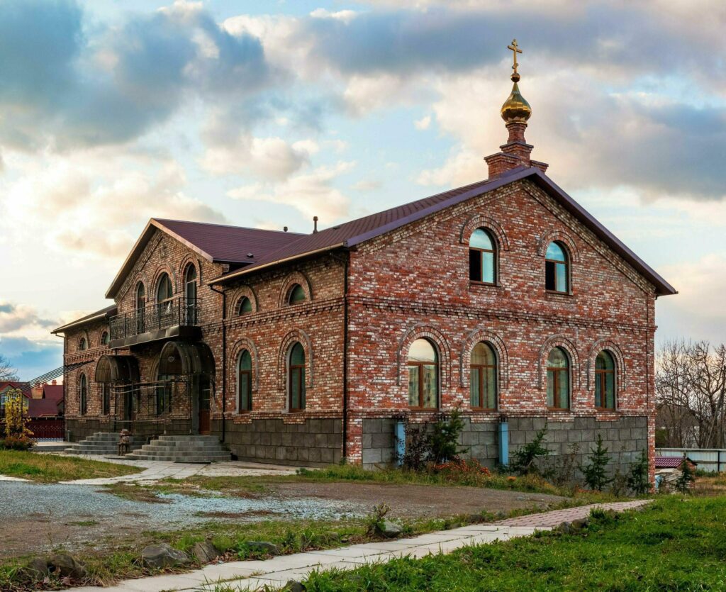 St. Seraphim Monastery for men on Russky Island Stock Free