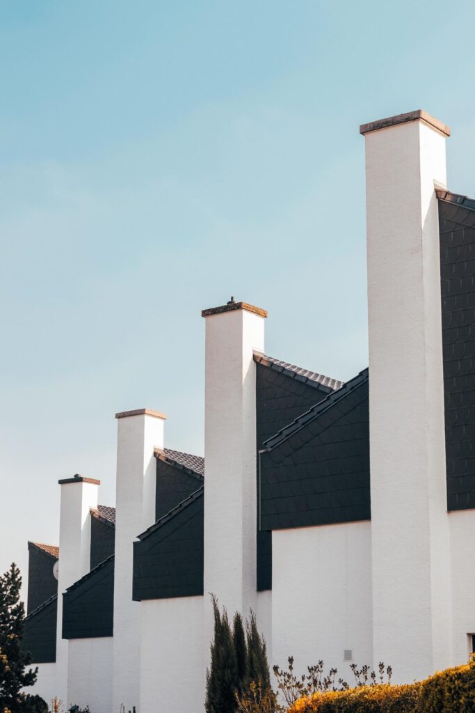 Stacks of building chimneys Stock Free