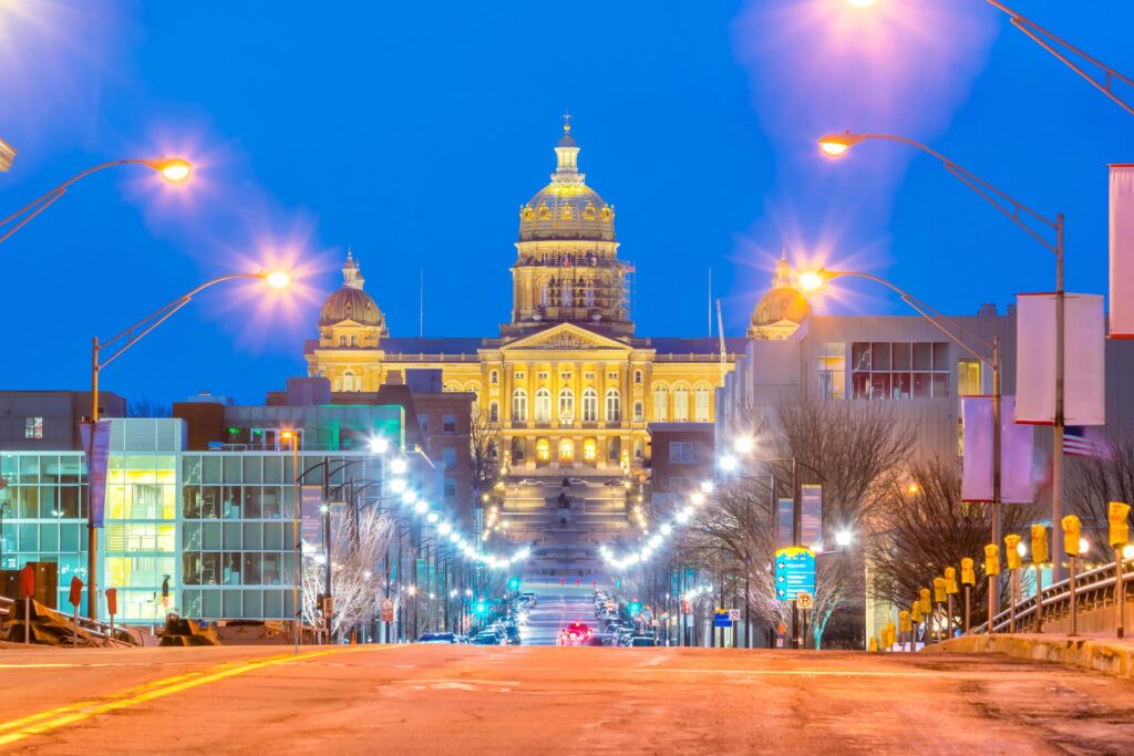 State Capitol in Des Moines, Iowa Stock Free