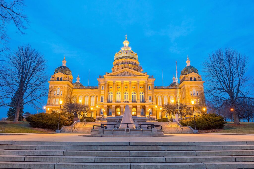 State Capitol in Des Moines, Iowa Stock Free