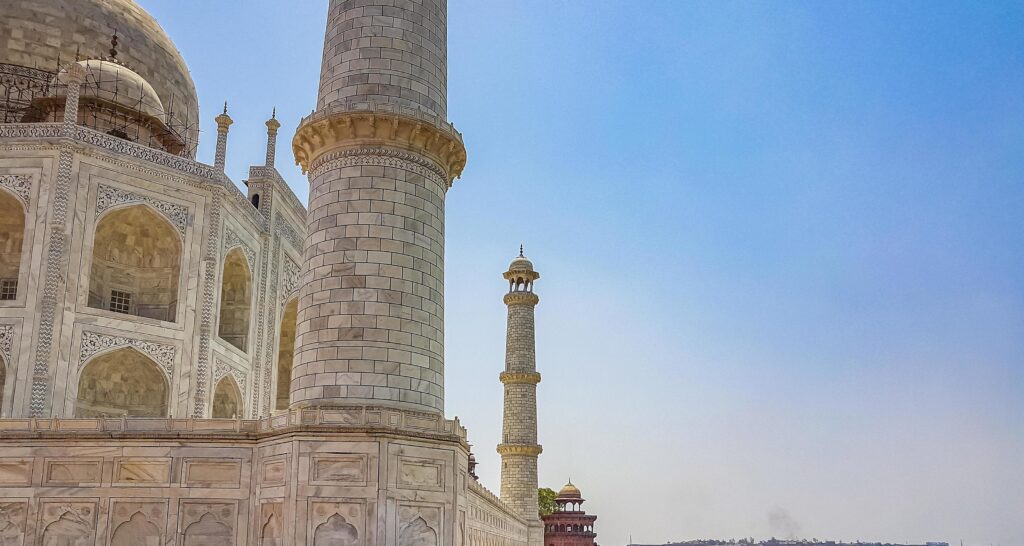 Taj Mahal Agra India Mogul marble mausoleum amazing architecture. Stock Free