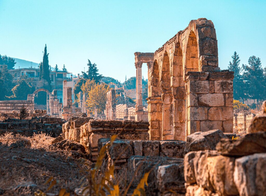 Temple ruins in Lebanon Stock Free