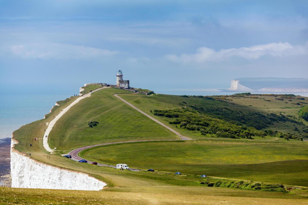 The Belle Toute Lighthouse near Beachy Head Stock Free