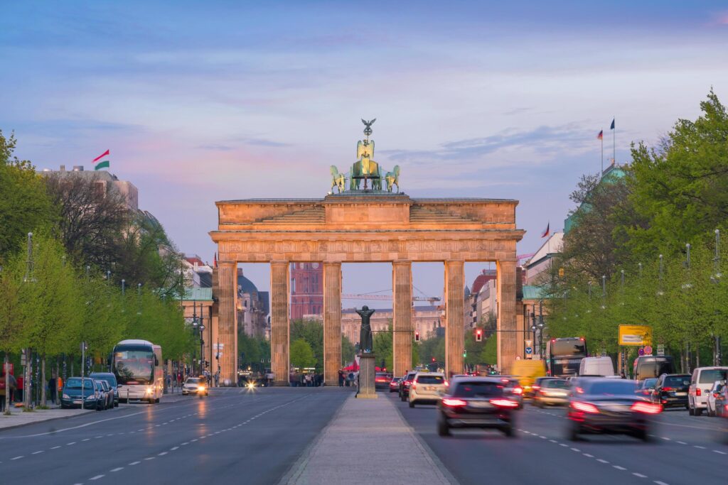 The Brandenburg Gate in Berlin Stock Free