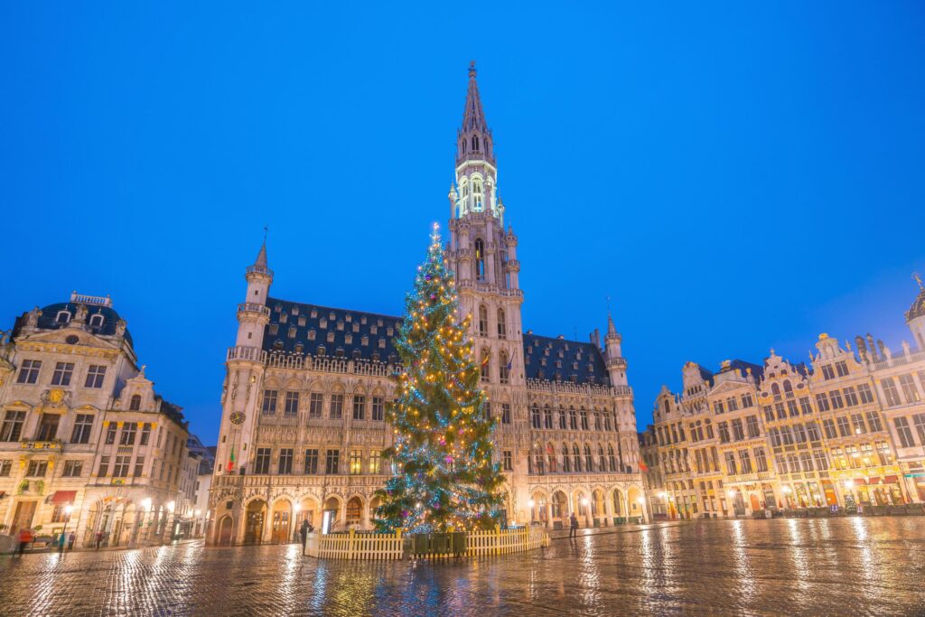 The Grand Place in old town Brussels, Belgium Stock Free