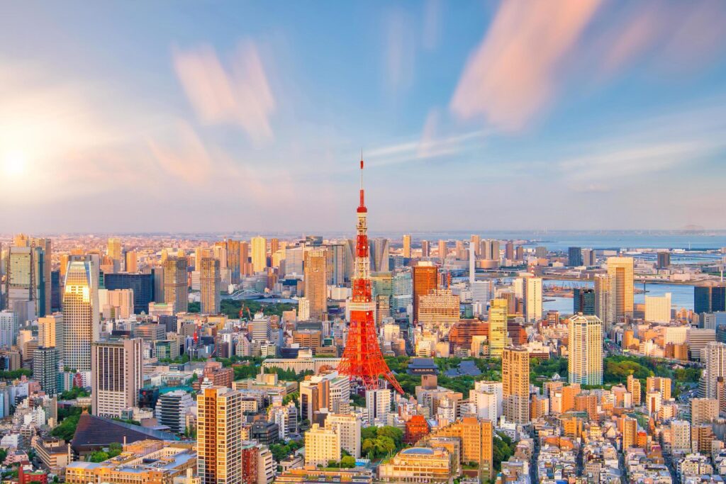 Tokyo city skyline Stock Free