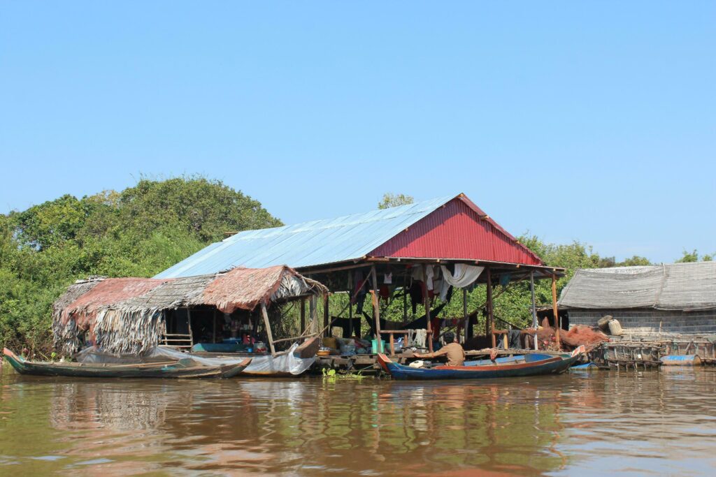 Tonle Sap Lake, Cambodia Stock Free