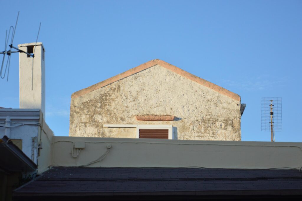 Traditional architecture of Theologos village on the island of Rhodes in Greece Stock Free