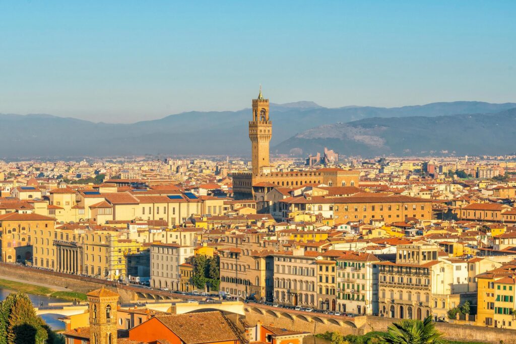 View of Florence skyline from top view Stock Free