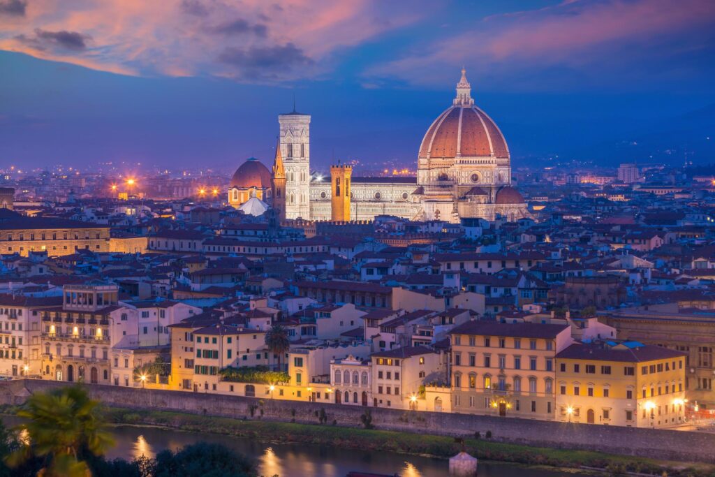 View of Florence skyline from top view Stock Free