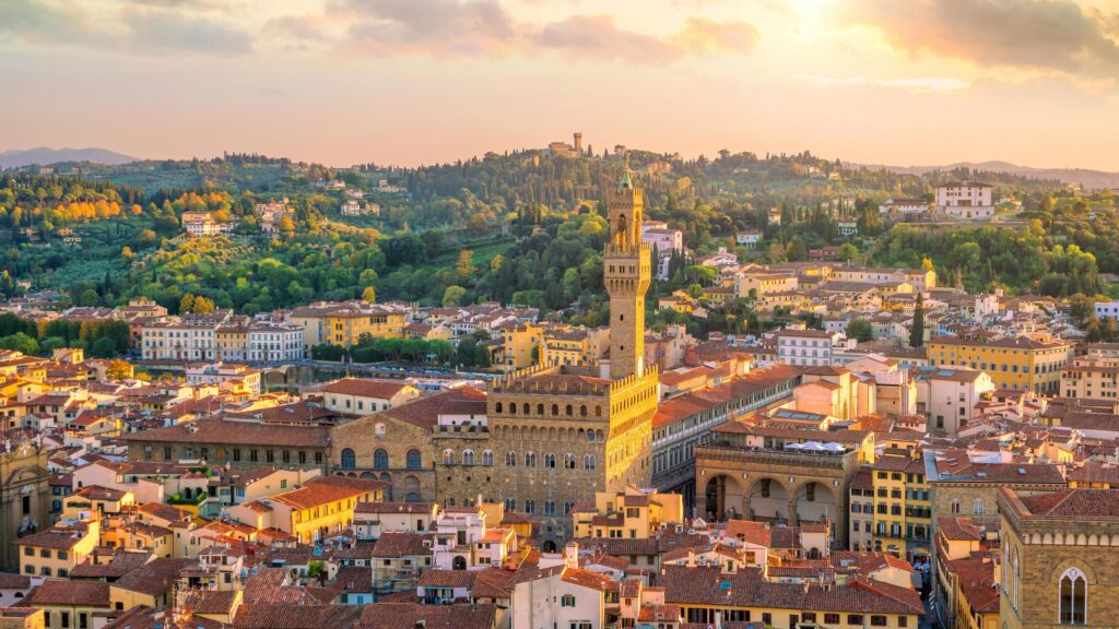 View of Florence skyline from top view Stock Free