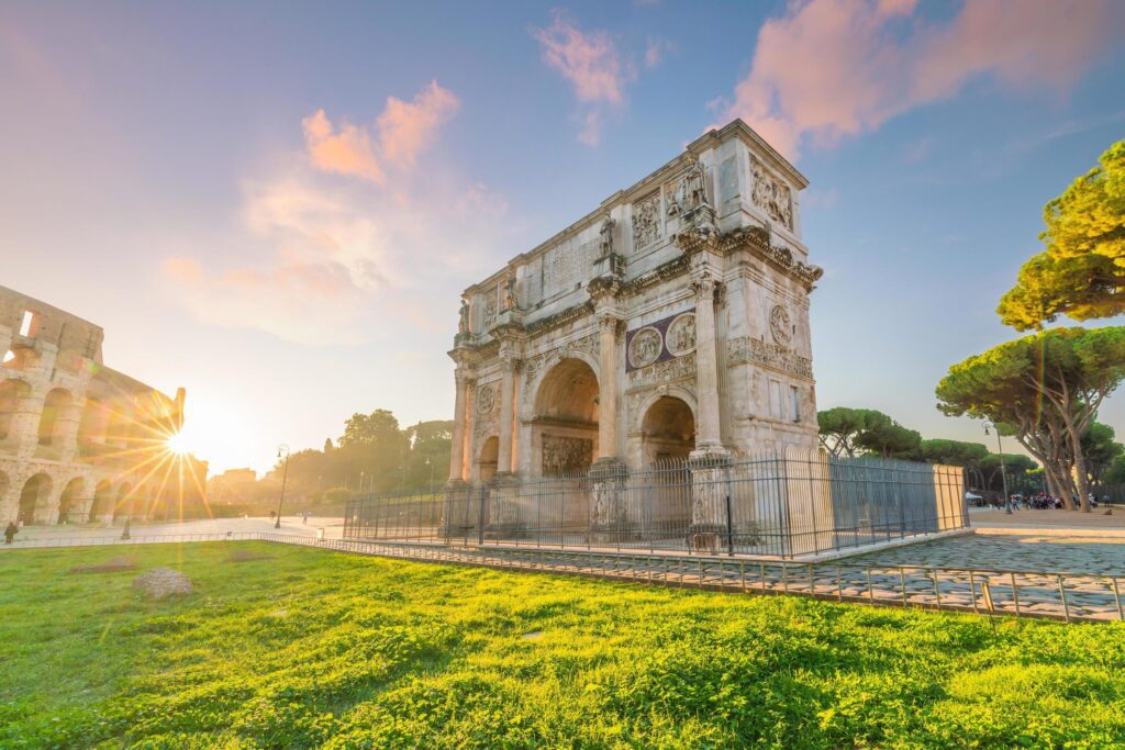 View of the Arch of Constantine in Rome, Italy Stock Free