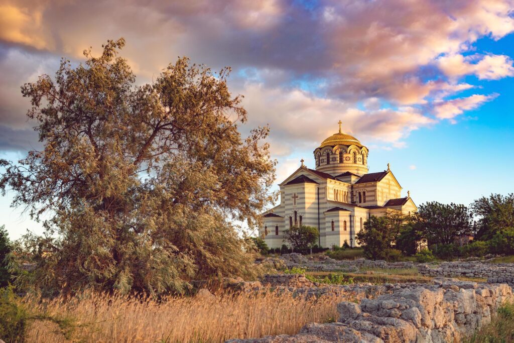 Vladimir Cathedral in Chersonesos Stock Free