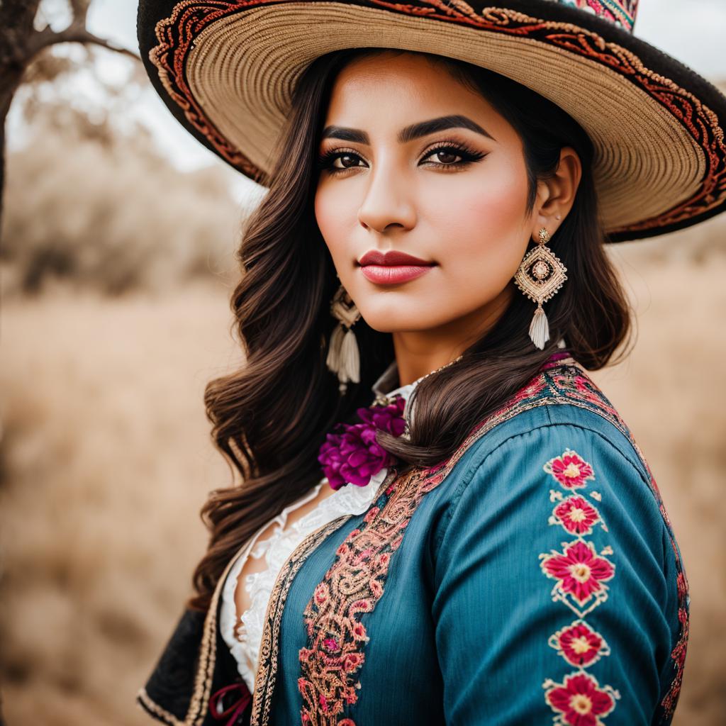 Women sensual mariachi Portrait by @ai_generated