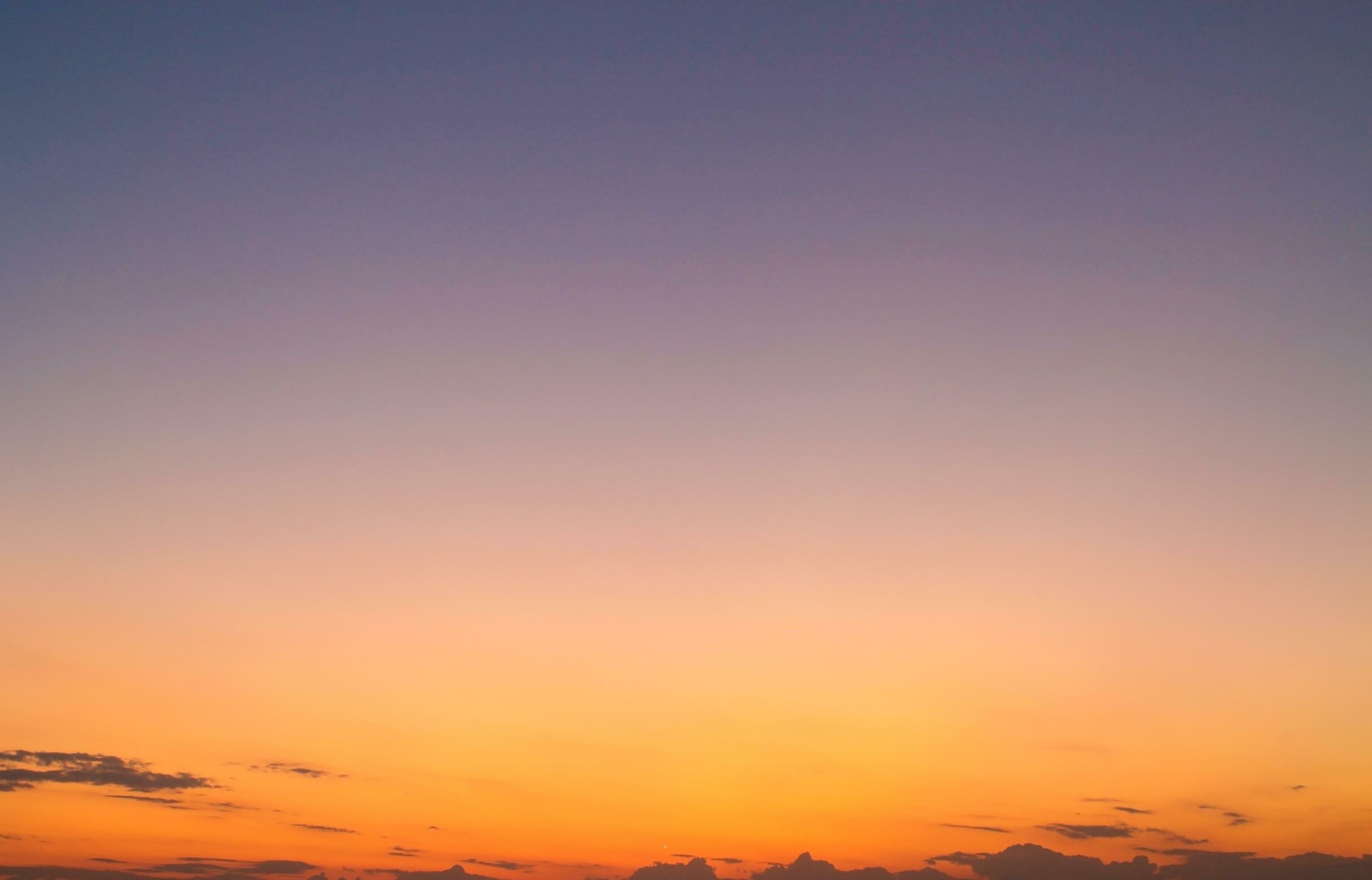 Twilight sky with cloud and colorful sunset nature abstract background Stock Free