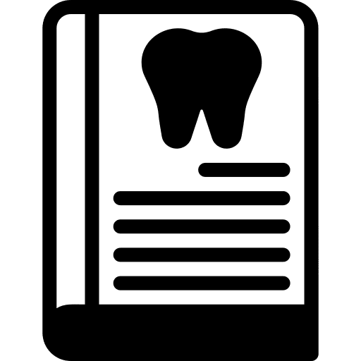 Dental, book, guide icon