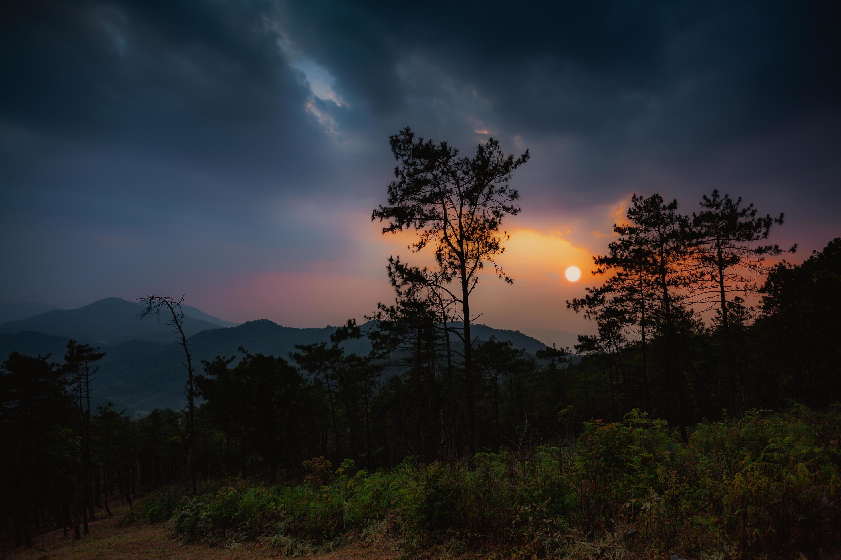 Doi Chik Jong Viewpoint, Lampang Province, Thailand Stock Free