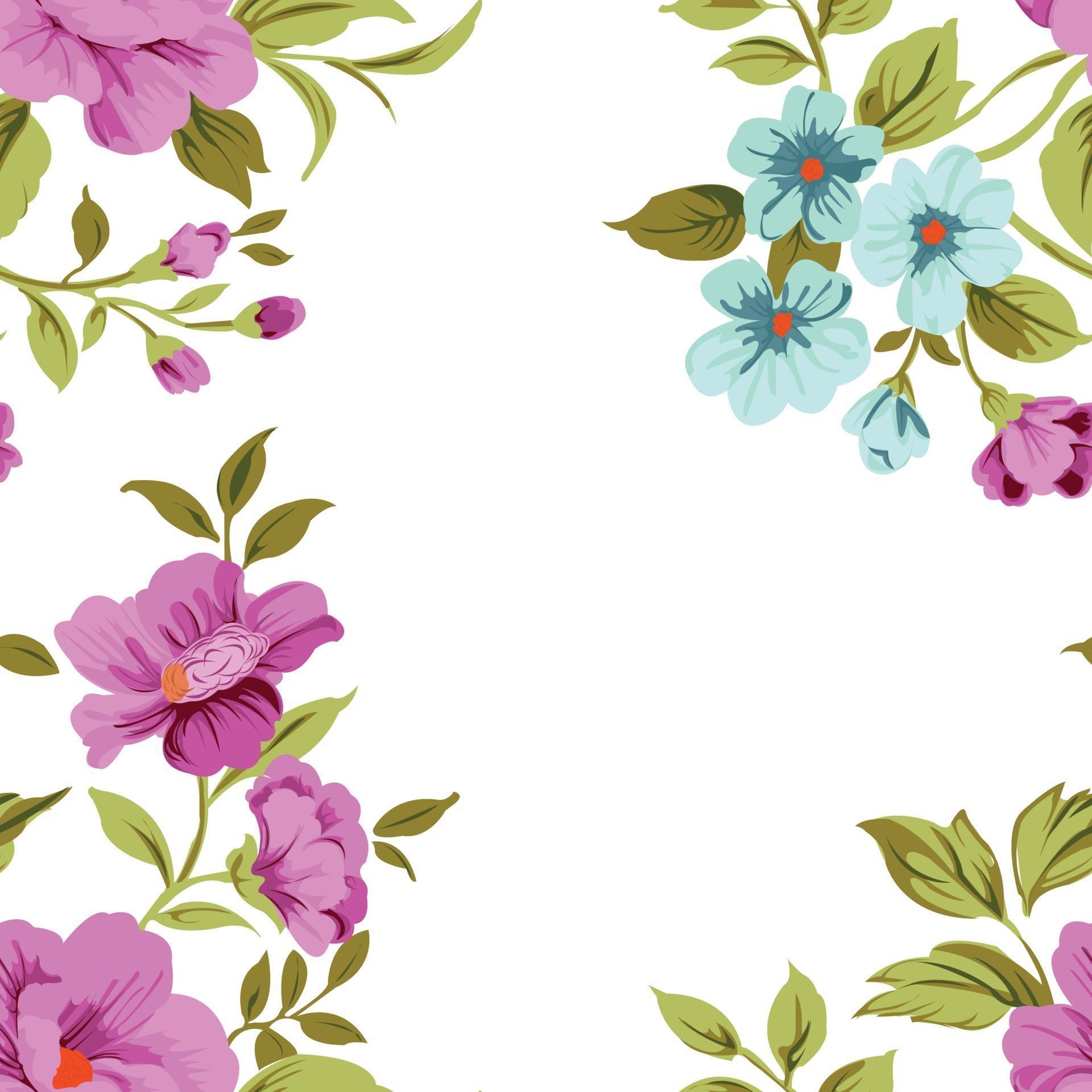 flower cute pattern seamles background Stock Free