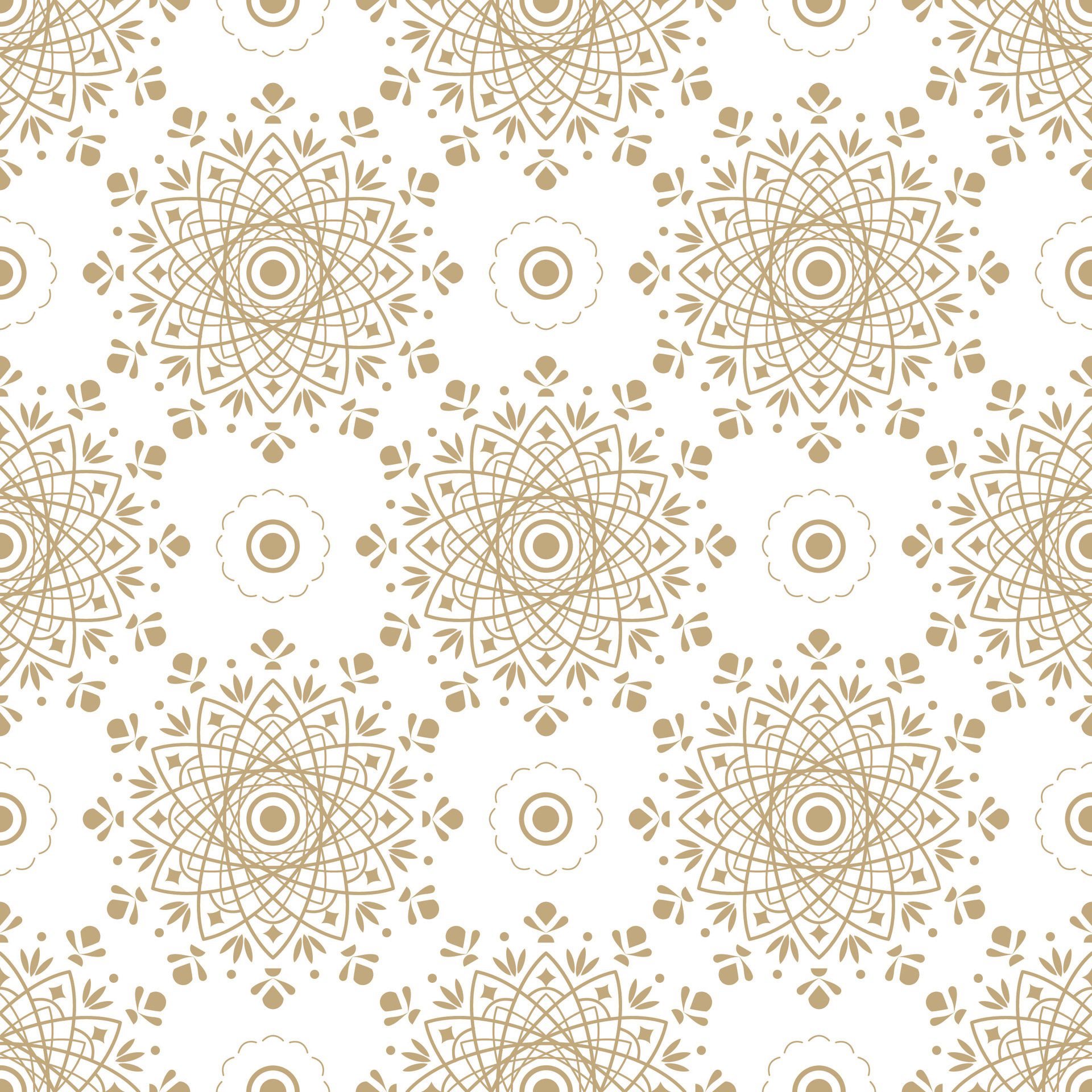 Beautiful floral pattern on white background. Design for background, wallpaper, ceramic, tile, embroidery Free Vector