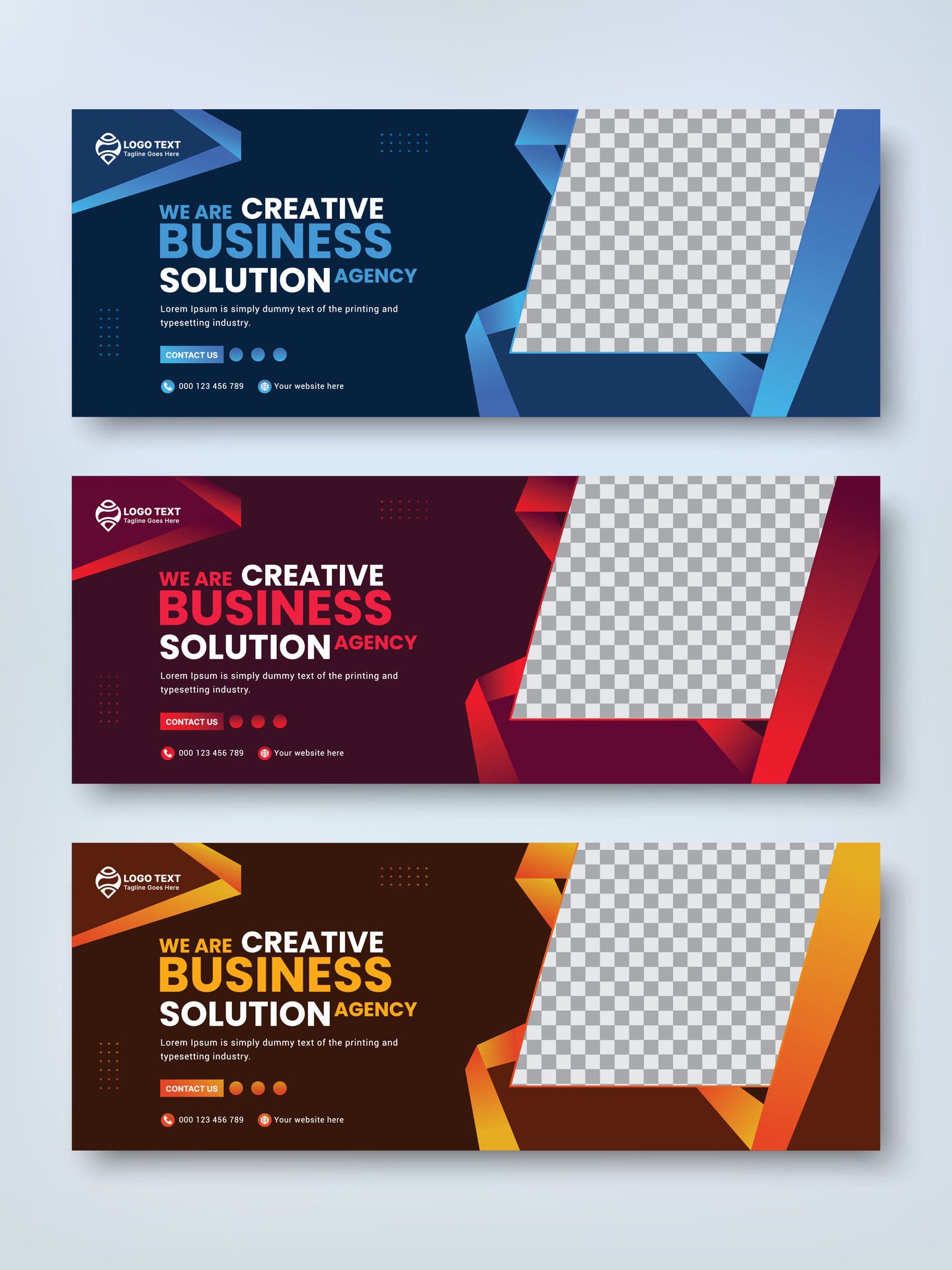 Creative corporate business marketing social media cover banner Free Vector