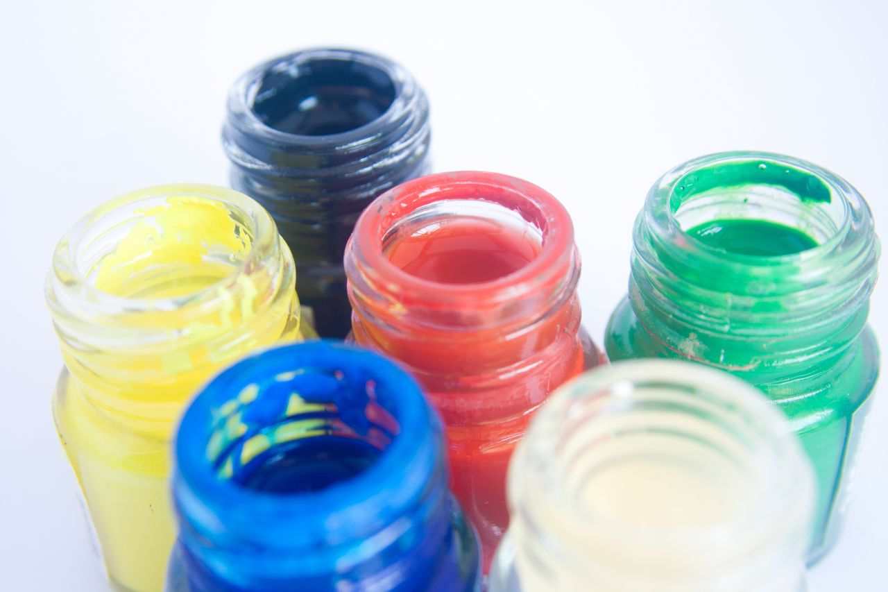 Water Color Bottles Stock Free