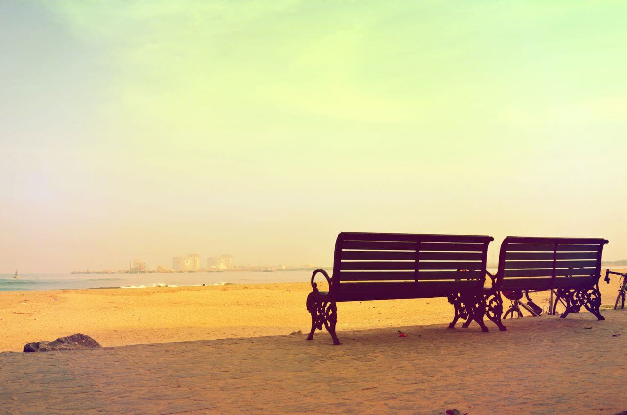 Beach Benches Summer Stock Free