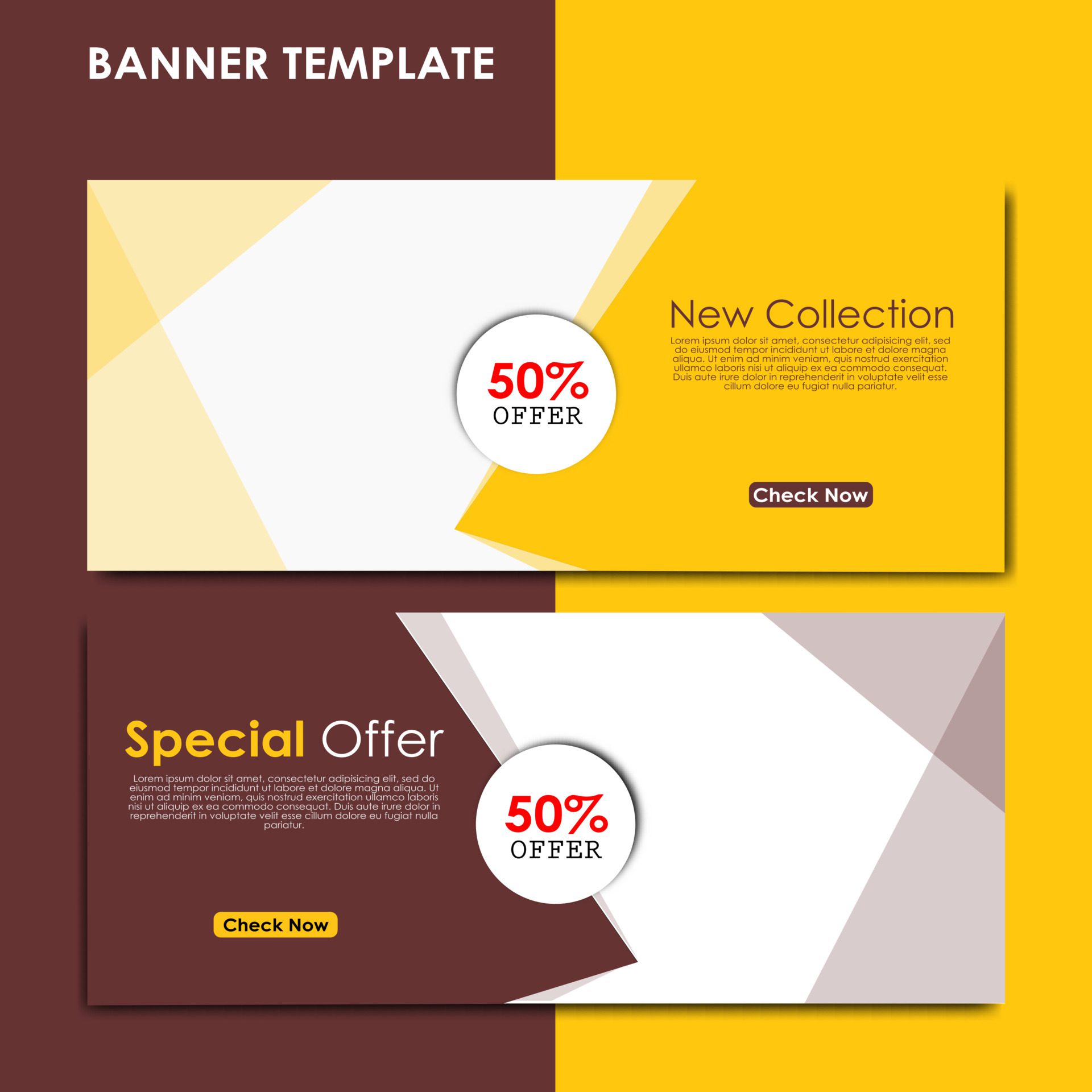 flash sale discount banner template promotion Free Vector