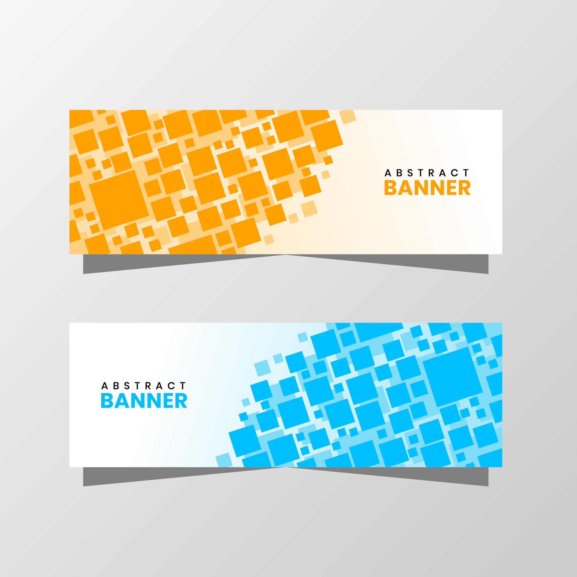 Vector Graphic of Abstract Banner Design. with modern yellow and blue color scheme. Perfect for you use Free Vector and Free SVG