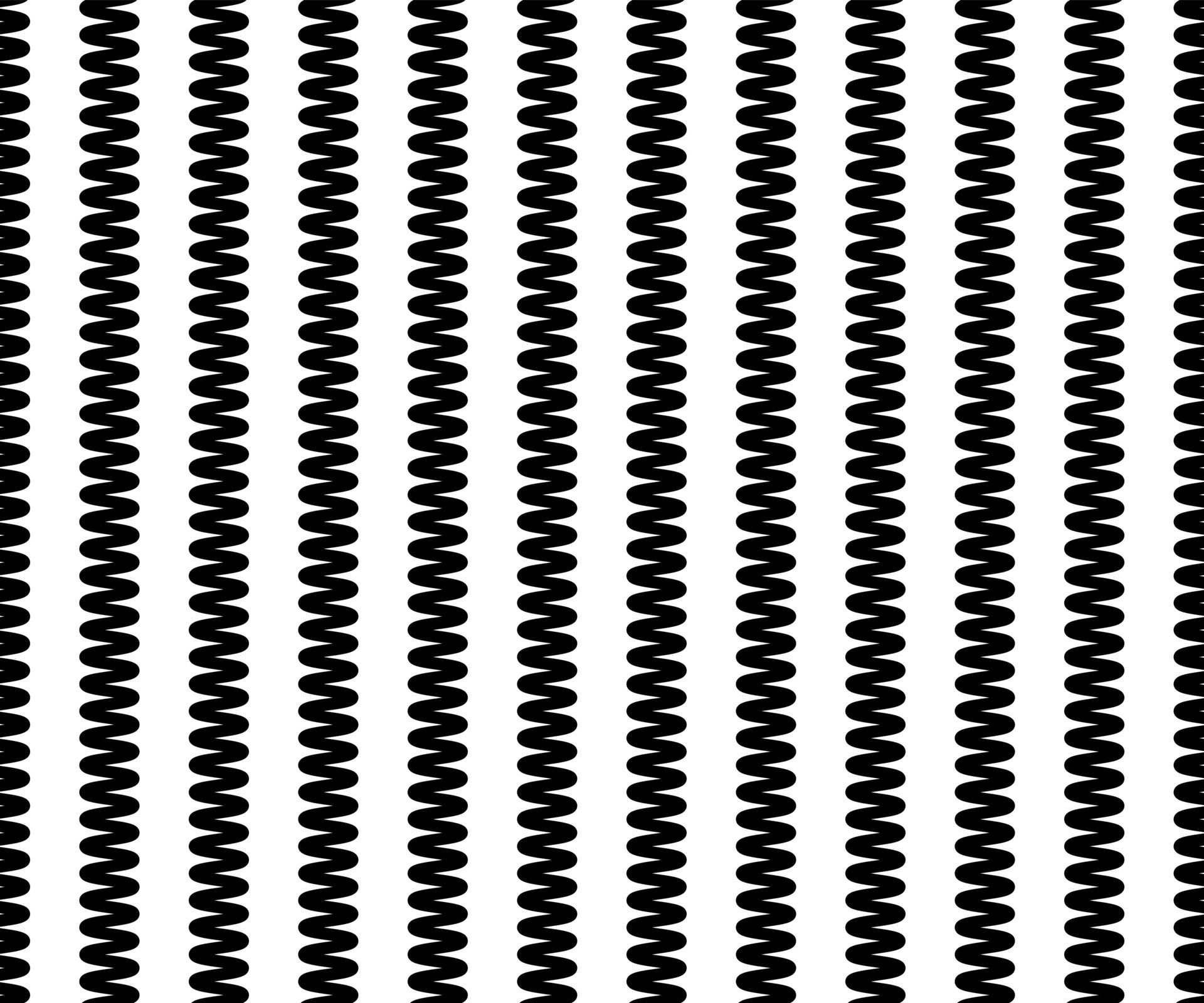 Zig Zag lines pattern. Black wavy line on white background. Abstract wave, illustration Free Vector