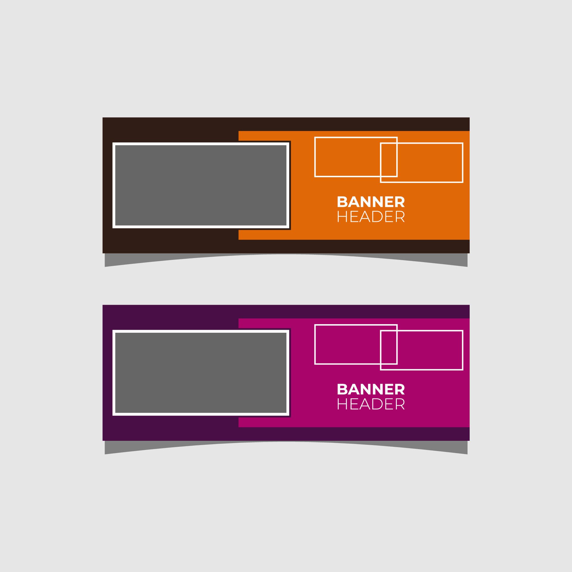 header banner template Free Vector