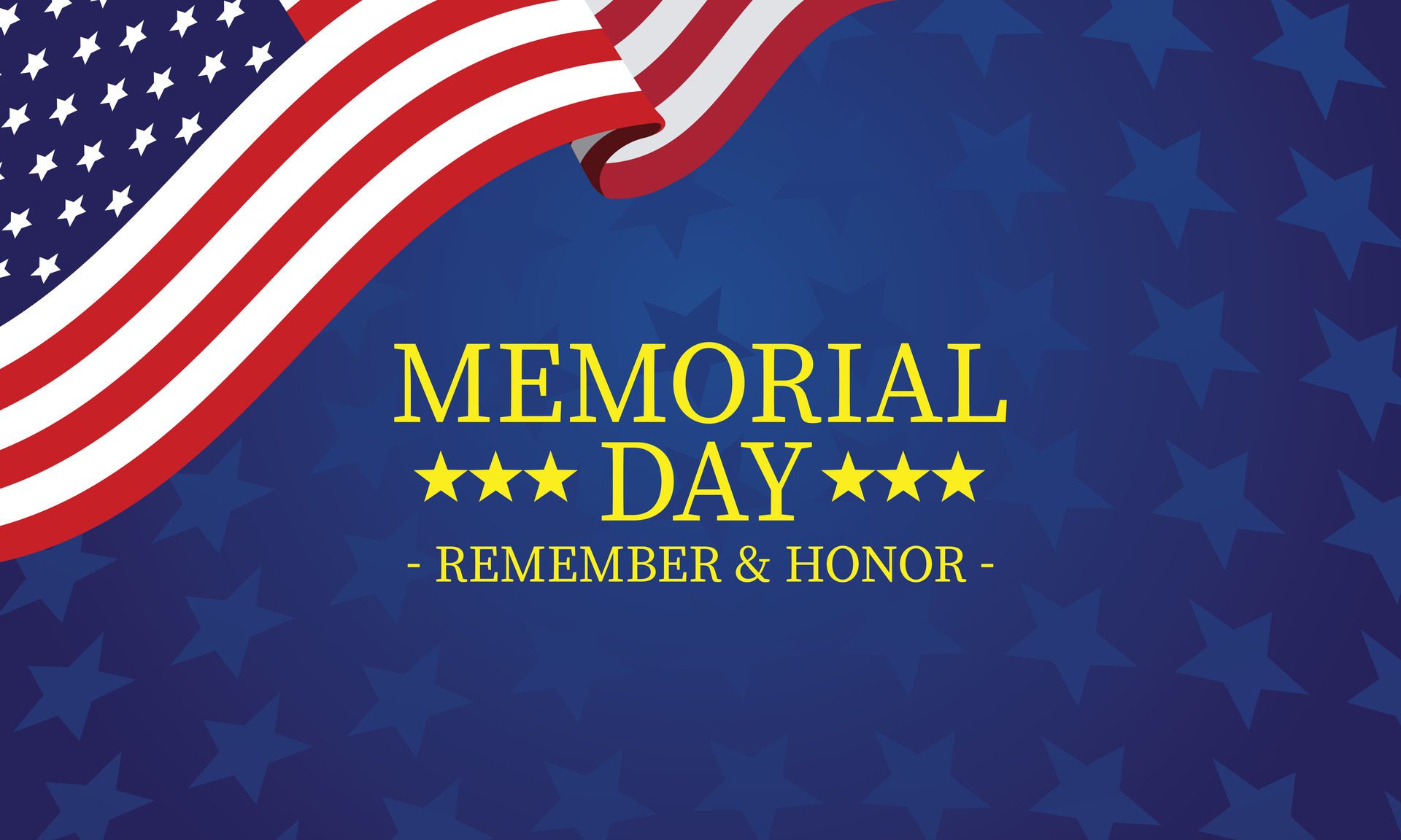 Memorial day banner design Free Vector