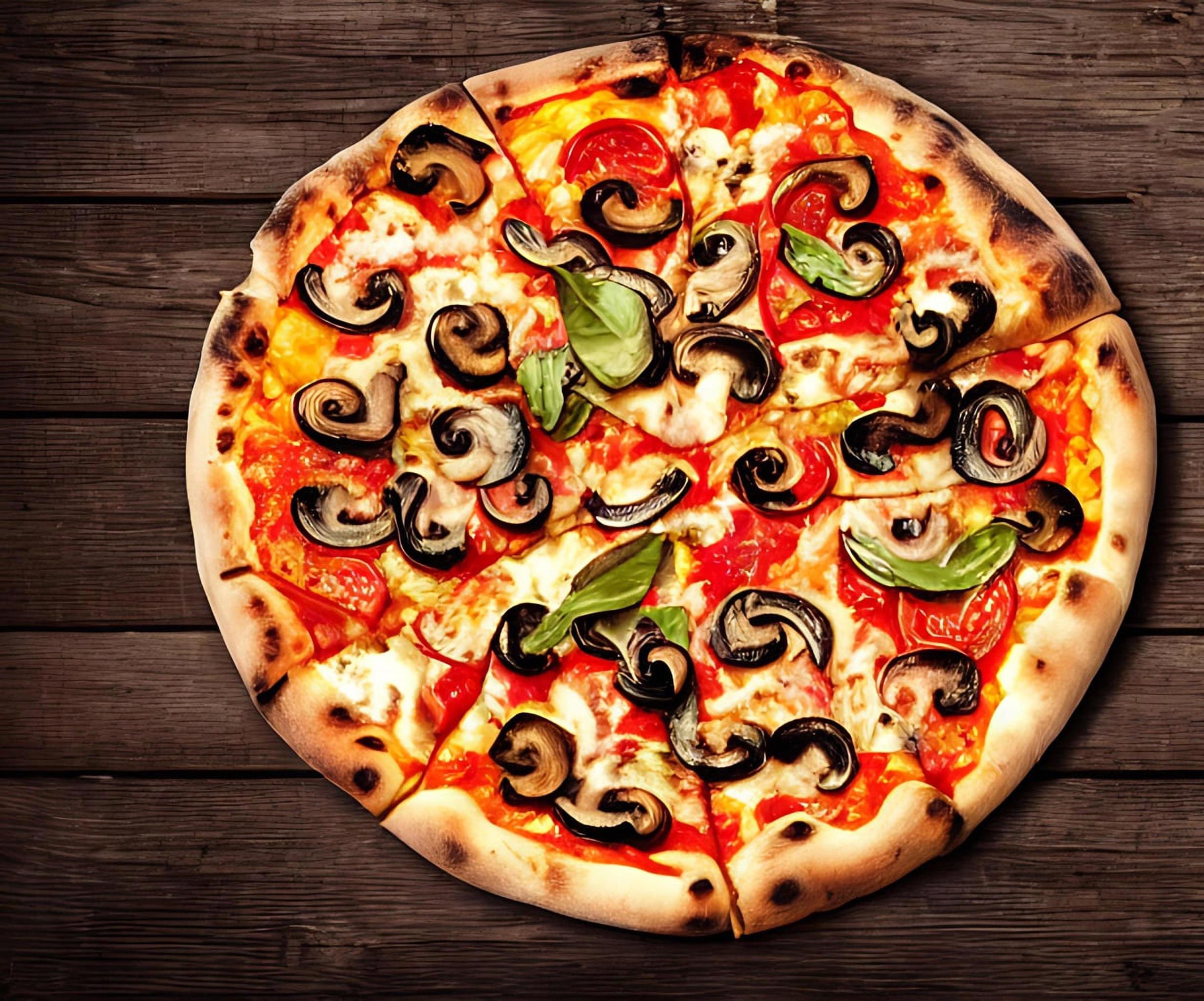 Pizza. Traditional Italian cuisine fast food. Stock Free