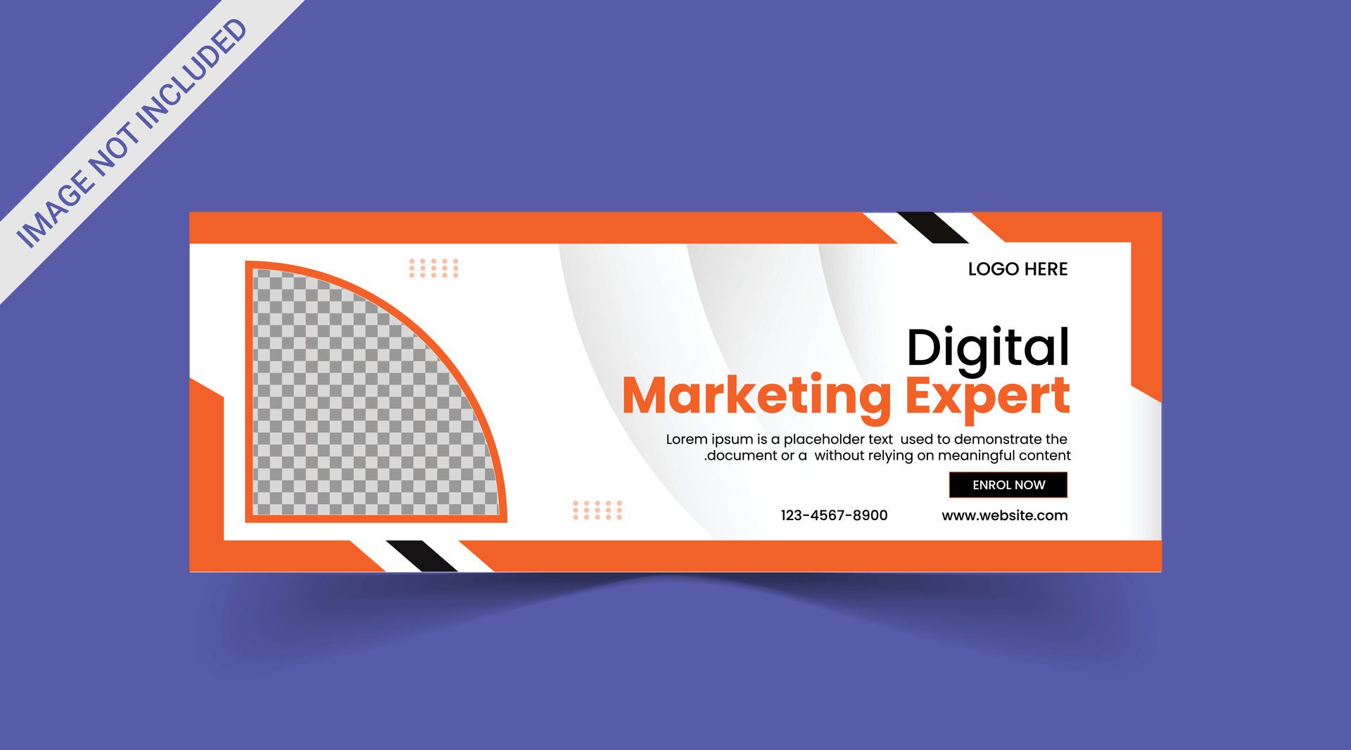 Marketing Social media cover banner, social media post, web banner, template Free Vector