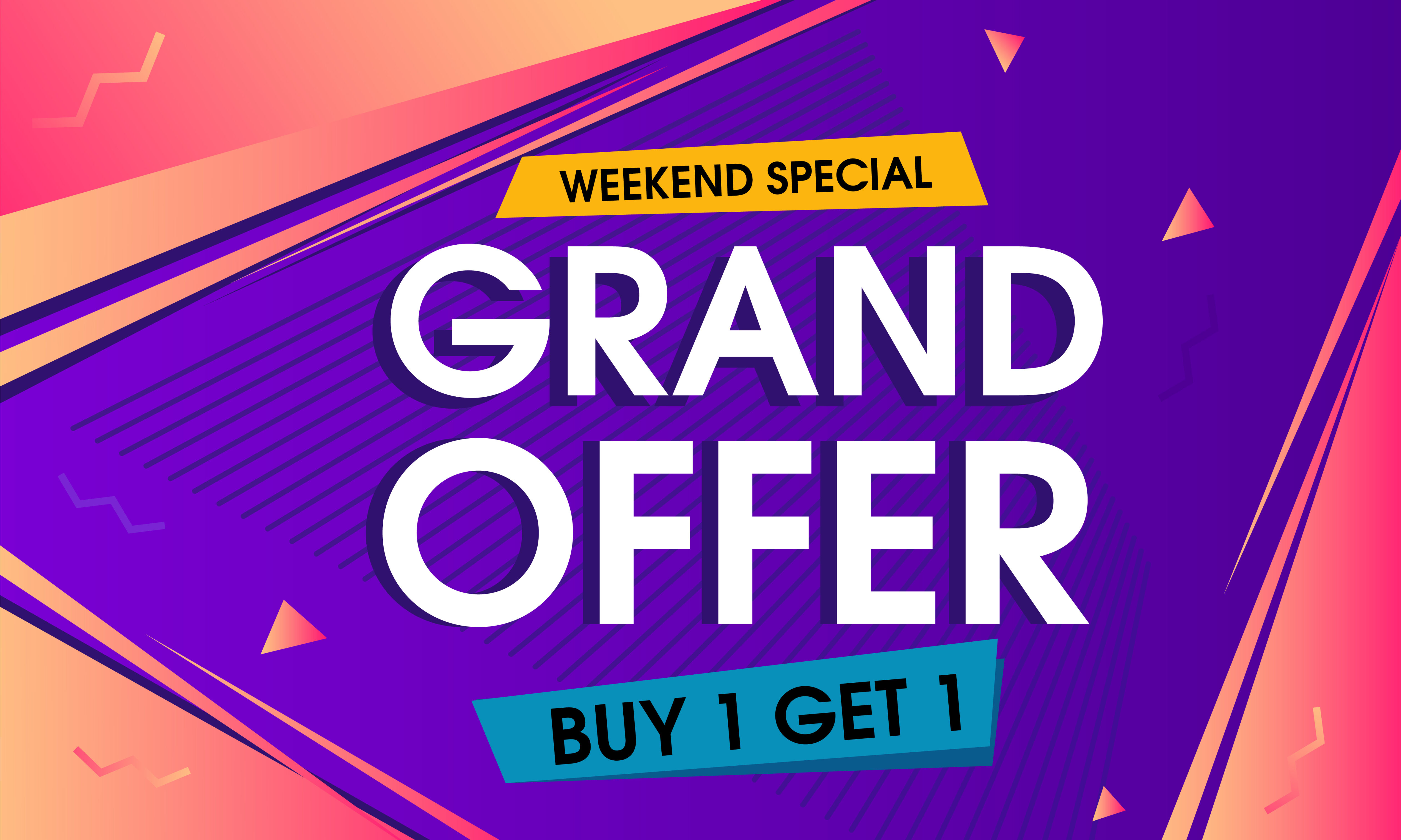 abstract grand offer background Free Vector