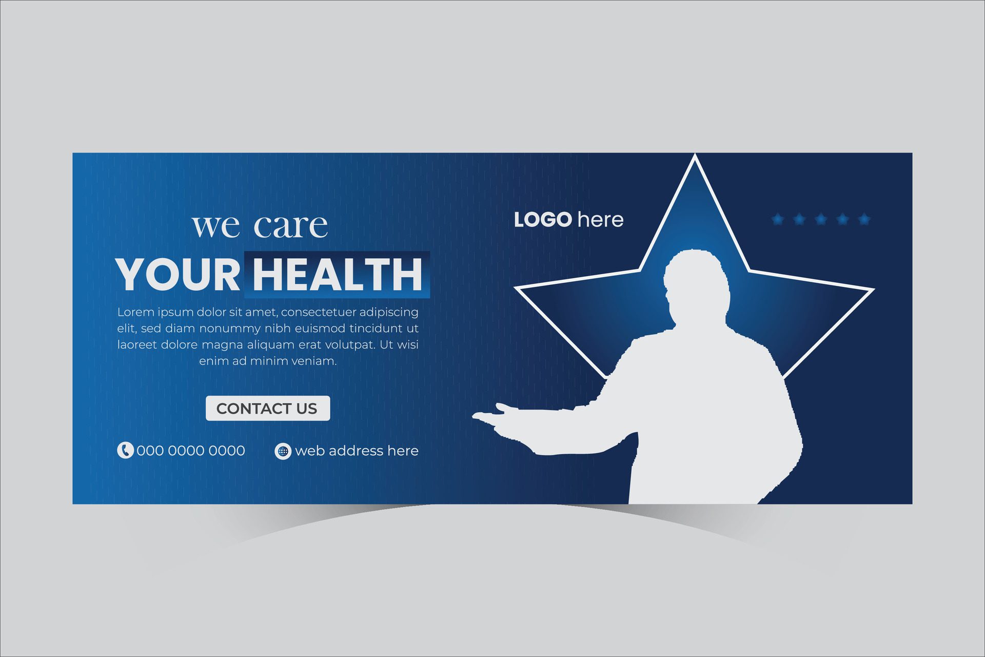 Medical web banner Free Vector