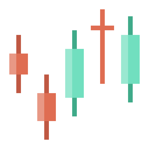 Candle, trading, graph icon