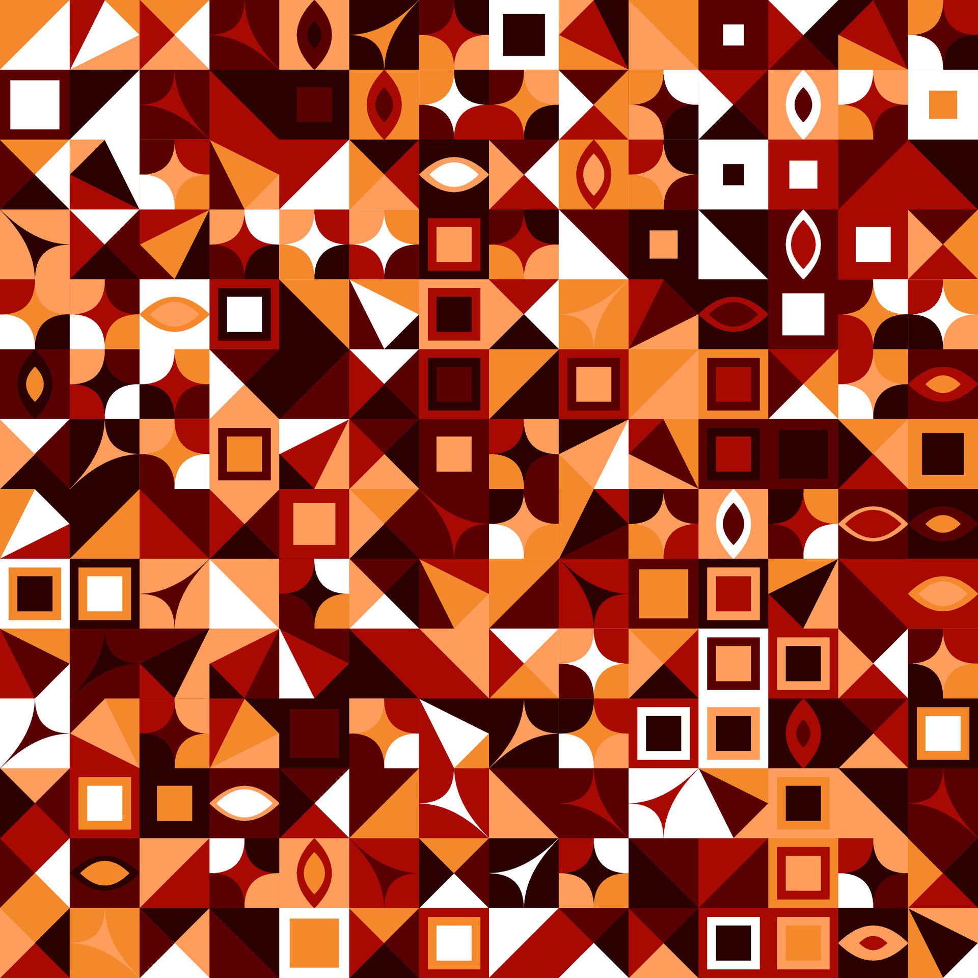 Abstract random mosaic pattern background – colorful vector design Free Vector