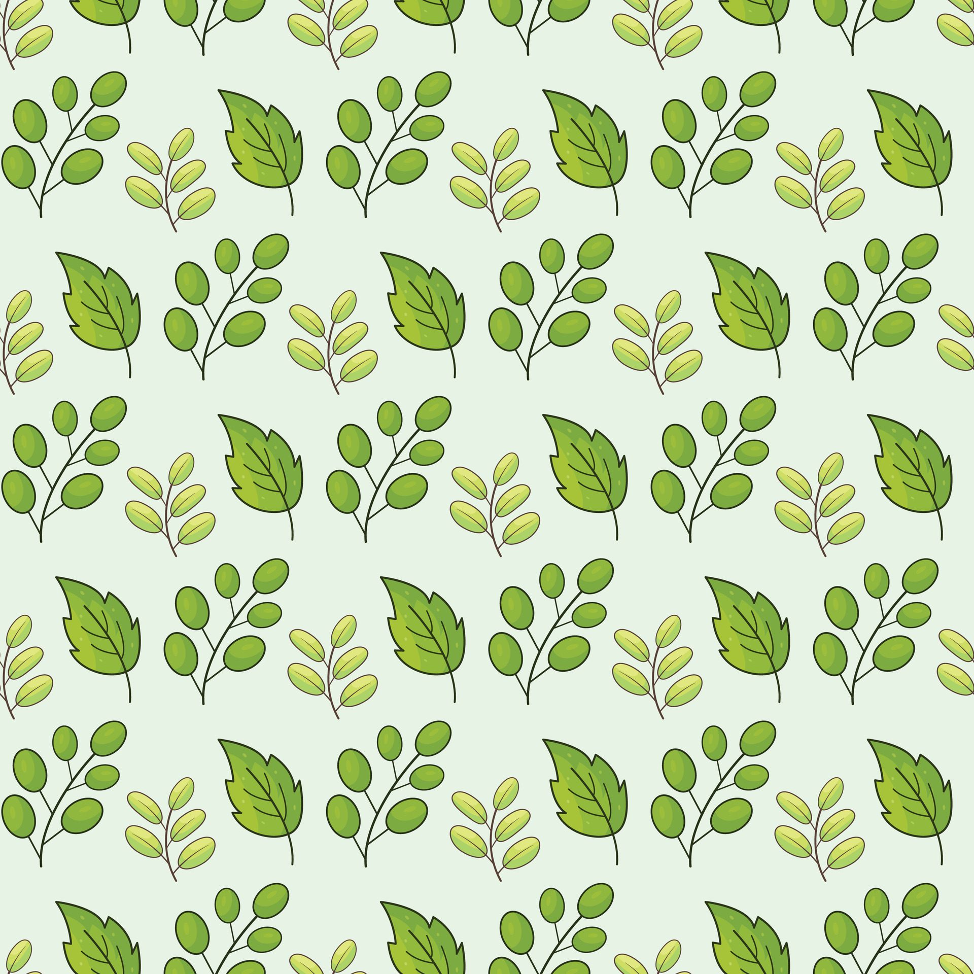 Garden of Nature Seamless Pattern Design Free Vector