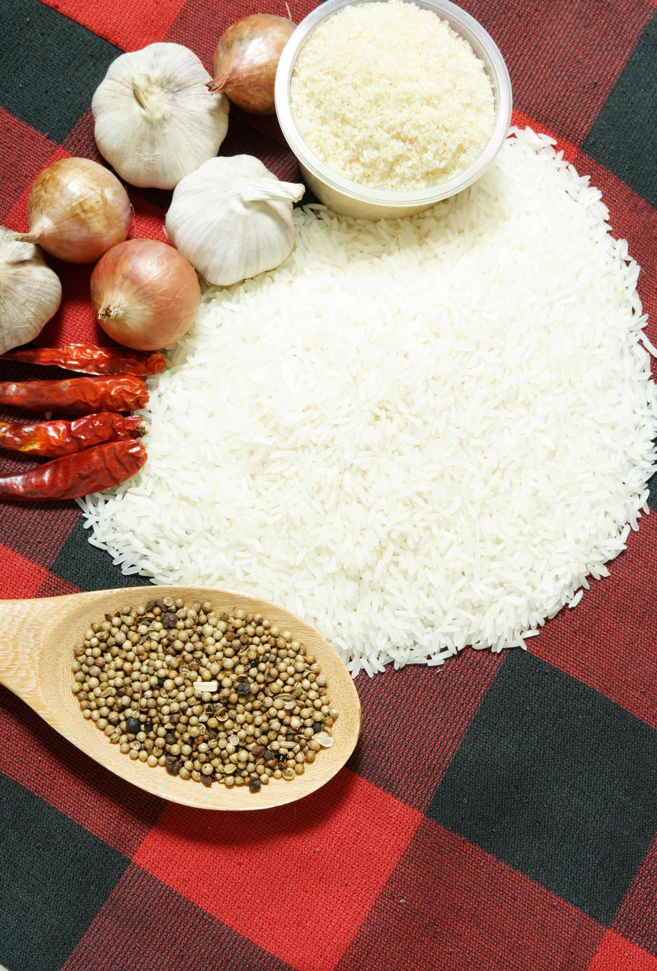 white rice and Food ingredients Stock Free