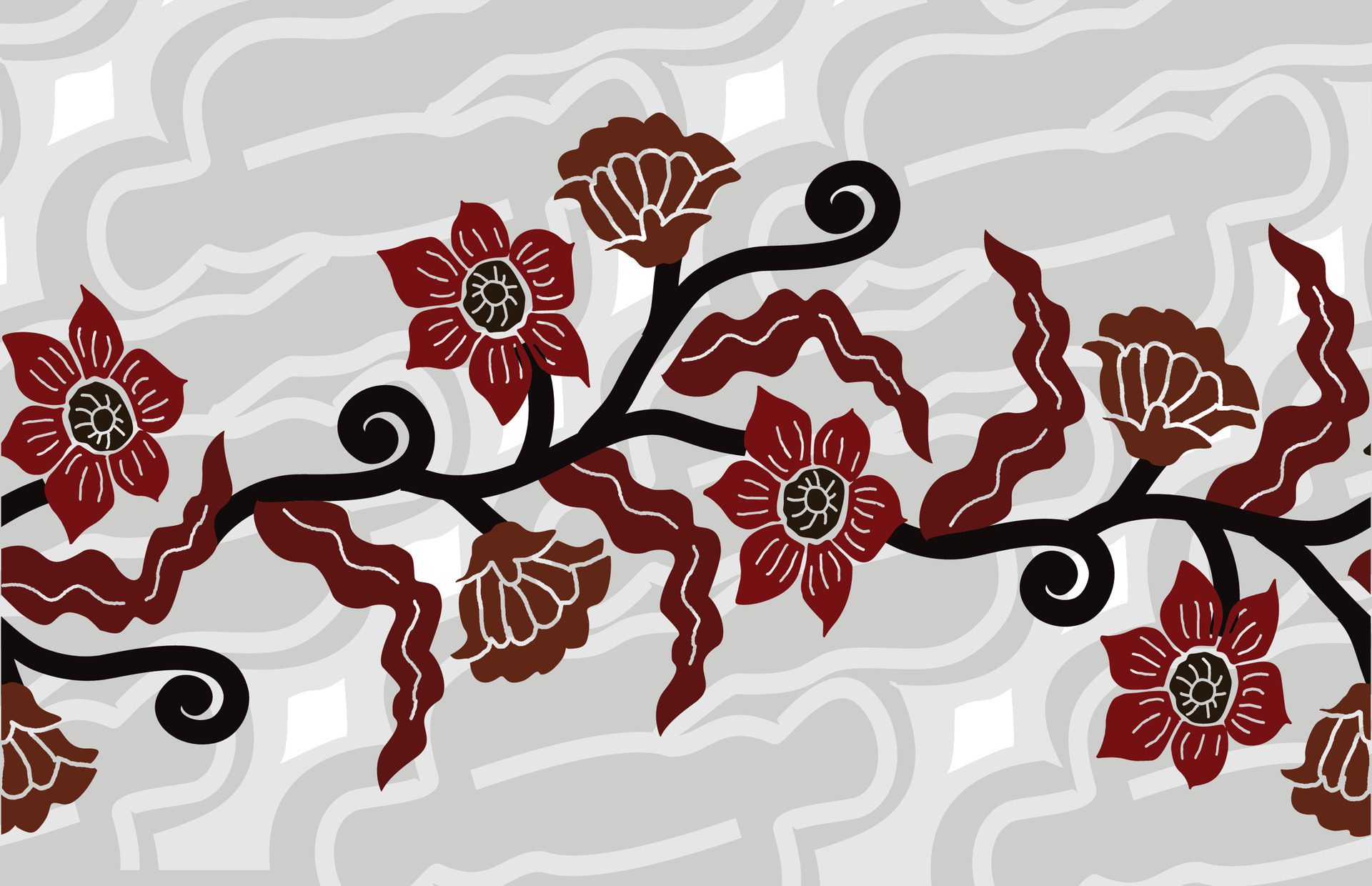 
									PrintIndonesian batik motifs with exclusive and classic Balinese style floral and plant patterns are suitable for various purposes. EPS 10 Free Vector