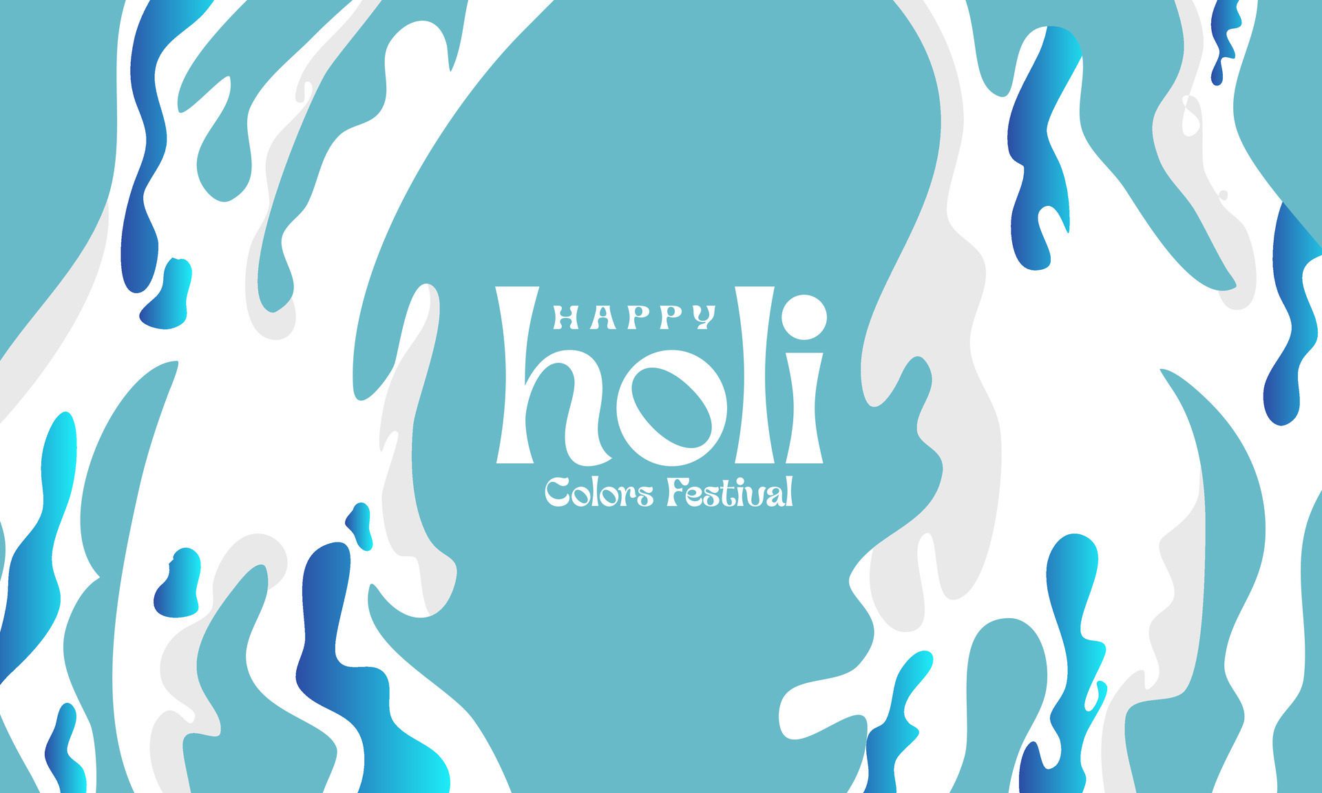 stylish happy holi colorful festival banner design Free Vector