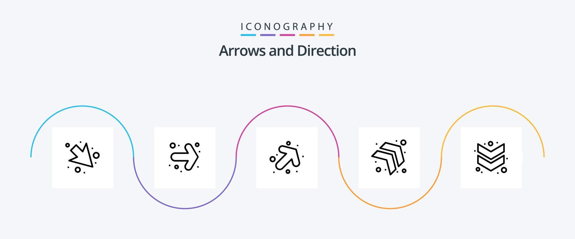 Arrow Line 5 Icon Pack Including pointer. left. right. direction. Stock Free