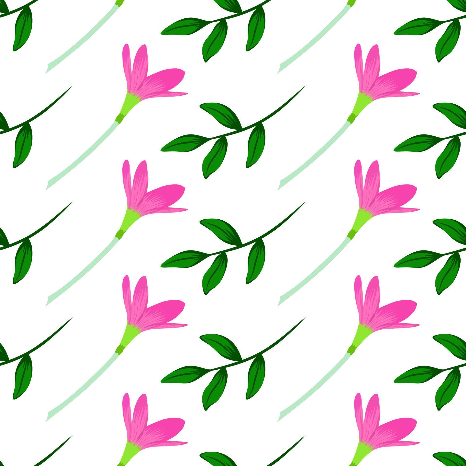 Hand drawn floral seamless pattern Stock Free