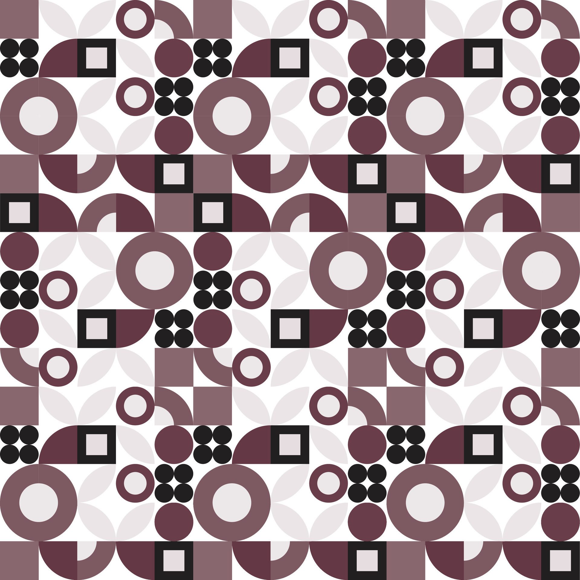 Premium geometric bauhaus pattern design Free Vector