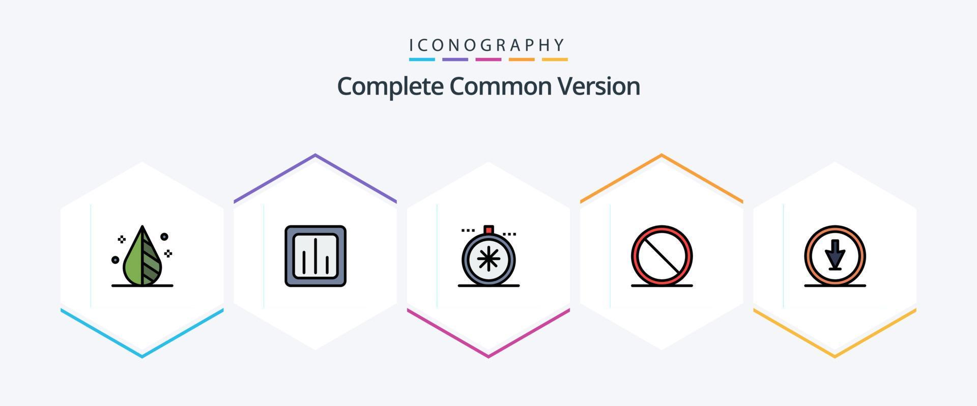 Complete Common Version 25 FilledLine icon pack including arrow. remove. statistics. cancel. open Stock Free