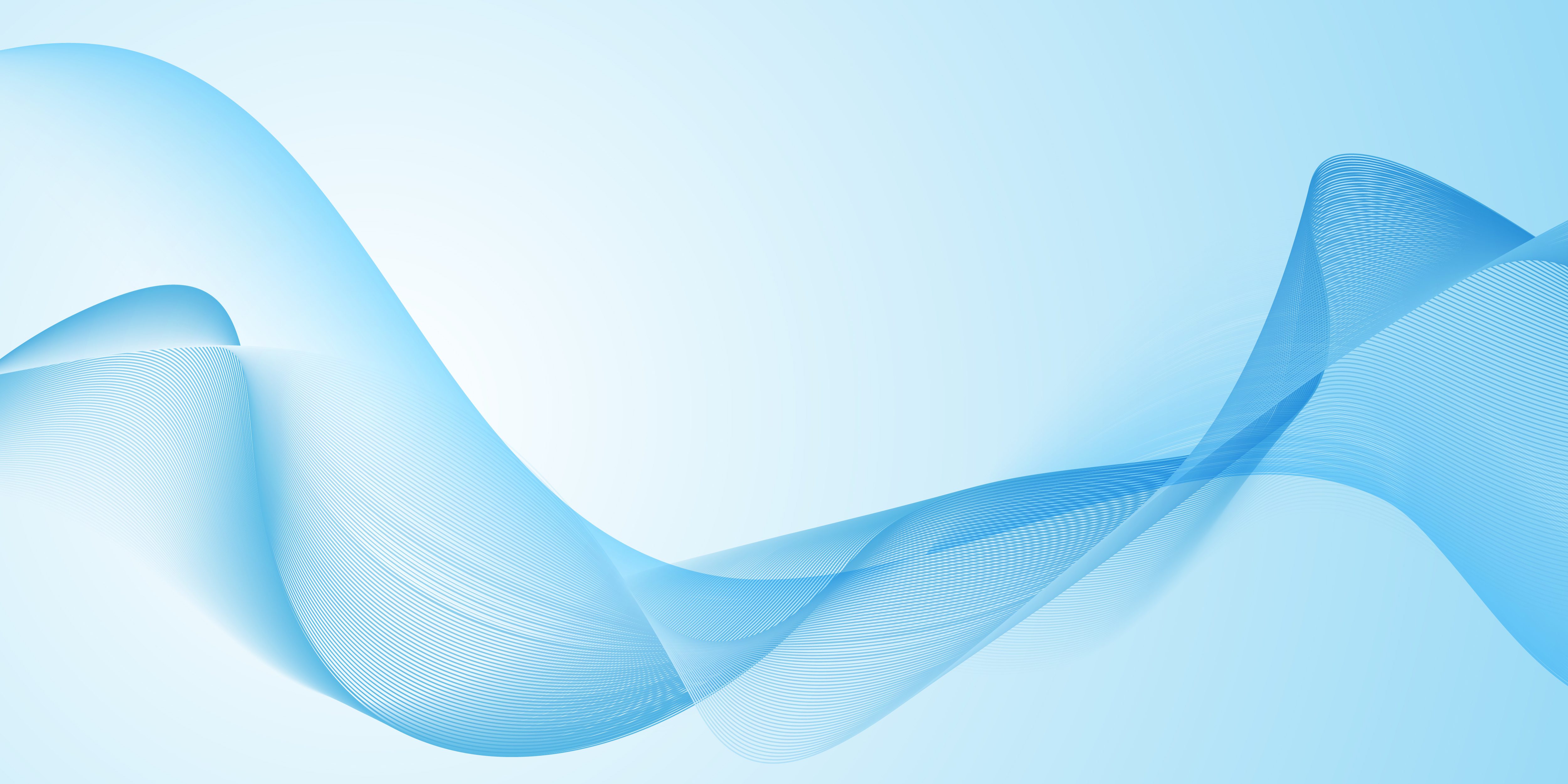 Abstract Blue Waves Banner Free Vector