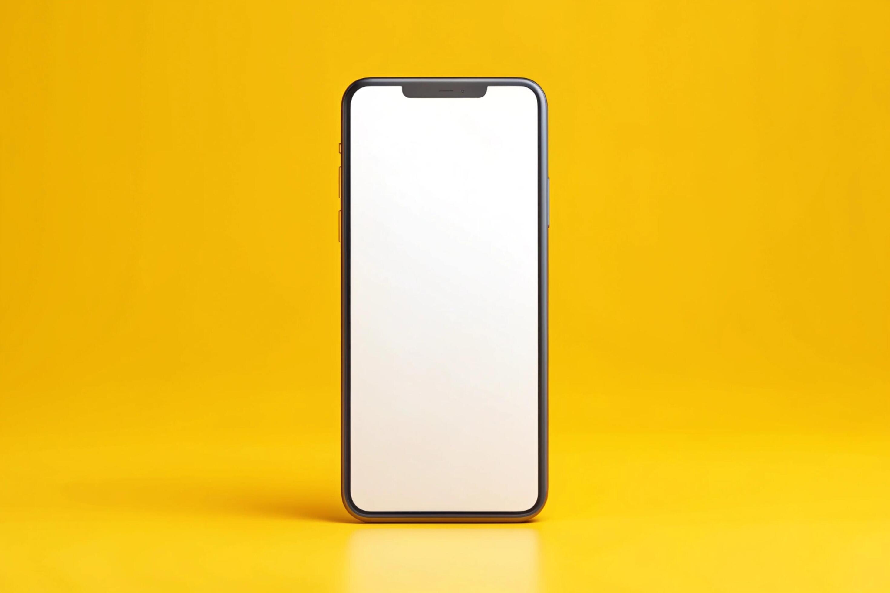 Phone blank display isolated on background Stock Free