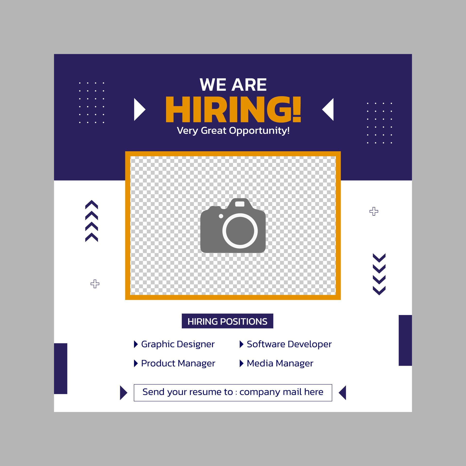 We are hiring banner and flyer design Free Vector